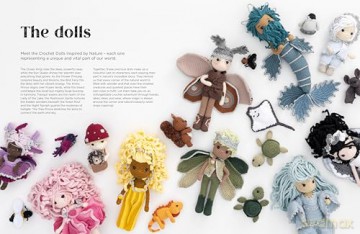 Crochet Dolls Inspired By Nature: 20 amigurumi toys celebrating the beauty of biodiversity - Nathalie Amiel [KSIĄŻKA]