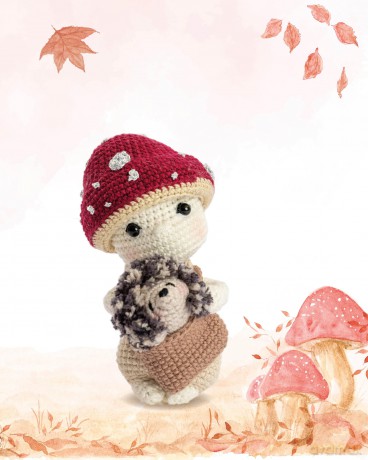 Crochet Dolls Inspired By Nature: 20 amigurumi toys celebrating the beauty of biodiversity - Nathalie Amiel [KSIĄŻKA]
