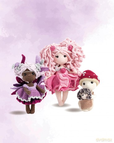Crochet Dolls Inspired By Nature: 20 amigurumi toys celebrating the beauty of biodiversity - Nathalie Amiel [KSIĄŻKA]