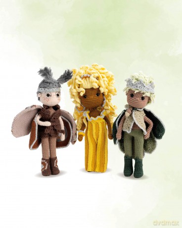 Crochet Dolls Inspired By Nature: 20 amigurumi toys celebrating the beauty of biodiversity - Nathalie Amiel [KSIĄŻKA]
