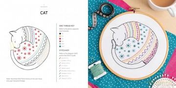 Embroidery Made Easy: Awesome Animals: 12 beginner-friendly embroidery patterns with iron-on transfers - Stephanie Carswell [KSIĄŻKA]