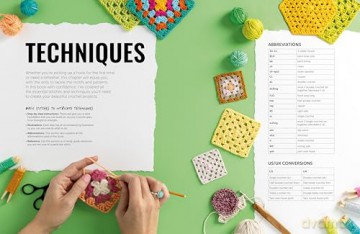 The Granny Square Crochet Bible: Everything you need to know about how to crochet granny squares - Lynne Rowe [KSIĄŻKA]