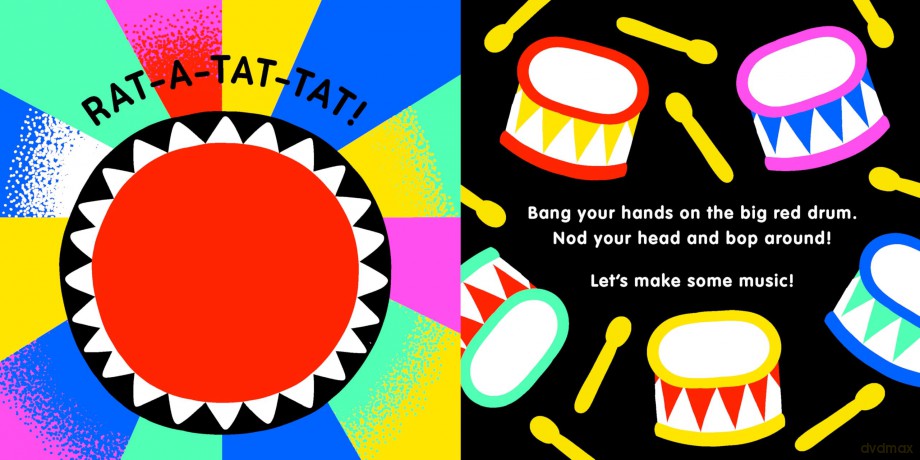 My Busy Music Book!: A Playful Music Book with Pages to Twang, Bang, and Rattle! - Design Eye [KSIĄŻKA]