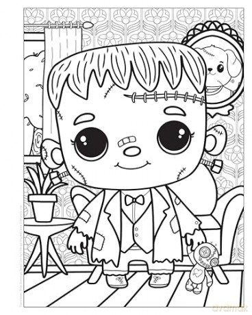 Hauntingly Happy Coloring: Creepy Kawaii Designs to Bring to Life - Dani Banani [KSIĄŻKA]