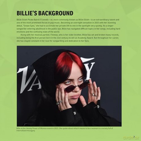 Super Stylish Billie Eilish Sticker Mosaic Art: 12 Stylish Designs, Performance Portraits, Photo Gallery - Logan Powell [KSIĄŻKA]