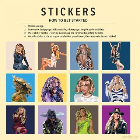 Ultimate Beyonce Sticker Mosaic Art: 12 Beautiful Portraits, Gallery, Fun Facts - Logan Powell [KSIĄŻKA]