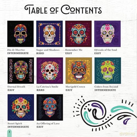 Ultimate Sugar Skulls Sticker Painting: 10 Day of the Dead Masterpieces - Logan Powell [KSIĄŻKA]