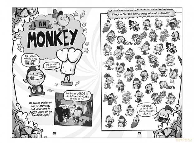 Bunny vs Monkey: The Whopping World of Puzzles (a Phoenix Comic Book, from the million-selling Jamie Smart, Illustrator of the Year) - Jamie Smart [KSIĄŻKA]