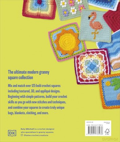 The Granny Square Book: 125 Modern Designs to Crochet - Katy Mitchell [KSIĄŻKA]