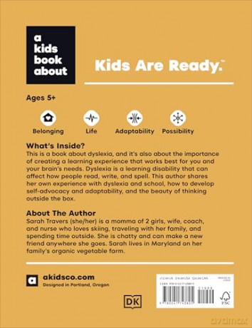 A Kids Book About Dyslexia - Sarah Travers [KSIĄŻKA]