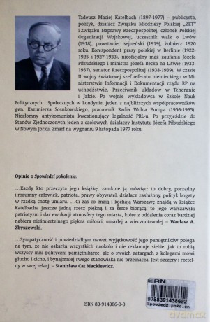 Spowiedź pokolenia - Tadeusz Katelbach [KSIĄŻKA]