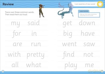 Disney Learning Common Words (Ages 3-5): Preschool/Reception English Reading, Spelling, Writing Workbook for Kids, Aligned with National Curriculum - DK [KSIĄŻKA]