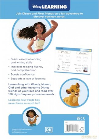 Disney Learning Common Words (Ages 3-5): Preschool/Reception English Reading, Spelling, Writing Workbook for Kids, Aligned with National Curriculum - DK [KSIĄŻKA]