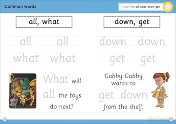 Disney Learning Common Words (Ages 3-5): Preschool/Reception English Reading, Spelling, Writing Workbook for Kids, Aligned with National Curriculum - DK [KSIĄŻKA]