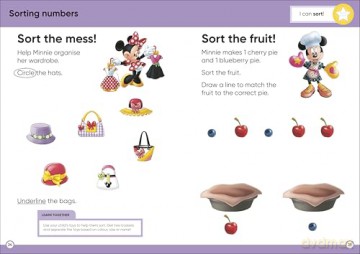 Disney Learning Get Ready for Maths (Ages 3-5): Preschool/Reception Beginner Maths Workbook for Kids, Aligned with National Curriculum - DK [KSIĄŻKA]