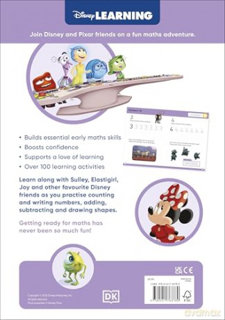 Disney Learning Get Ready for Maths (Ages 3-5): Preschool/Reception Beginner Maths Workbook for Kids, Aligned with National Curriculum - DK [KSIĄŻKA]