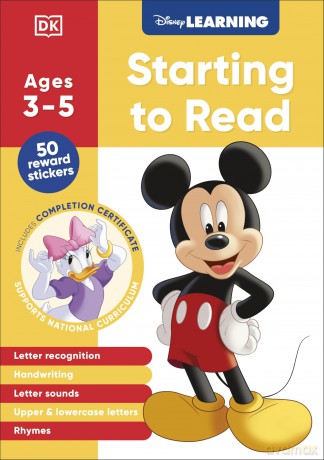 Disney Learning Starting to Read (Ages 3-5): Preschool/Reception English Handwriting, Alphabet Workbook for Kids, Aligned with National Curriculum - DK [KSIĄŻKA]