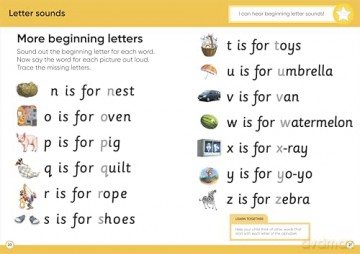Disney Learning Starting to Read (Ages 3-5): Preschool/Reception English Handwriting, Alphabet Workbook for Kids, Aligned with National Curriculum - DK [KSIĄŻKA]