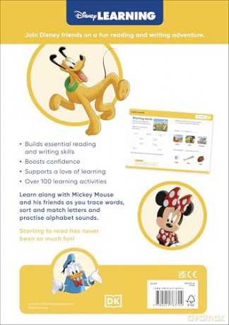 Disney Learning Starting to Read (Ages 3-5): Preschool/Reception English Handwriting, Alphabet Workbook for Kids, Aligned with National Curriculum - DK [KSIĄŻKA]