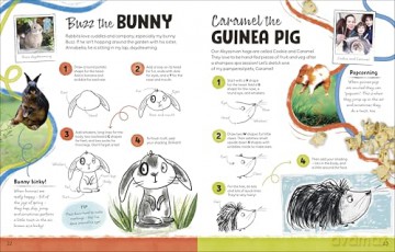 Draw Along Animals: Sketch Your Way Through the Animal Kingdom - Pippa Pixley [KSIĄŻKA]