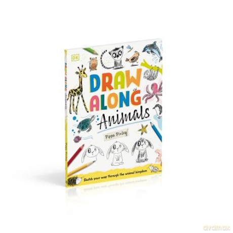 Draw Along Animals: Sketch Your Way Through the Animal Kingdom - Pippa Pixley [KSIĄŻKA]