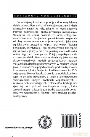 Sprawiedliwość na końcu języka. Czytanie Waltera Benjamina - Adam Lipszyc [KSIĄŻKA]