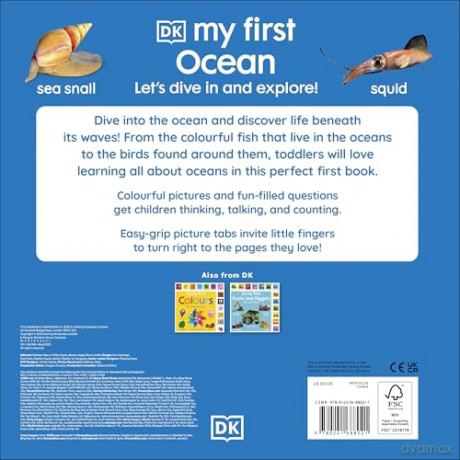My First Ocean: Let's Dive In and Explore! (My First Tabbed Board Book) - DK [KSIĄŻKA]