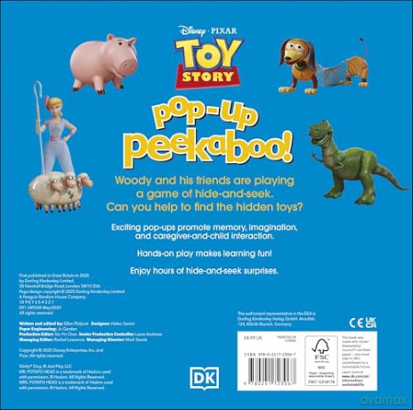 Pop-Up Peekaboo! Disney Pixar Toy Story - DK [KSIĄŻKA]