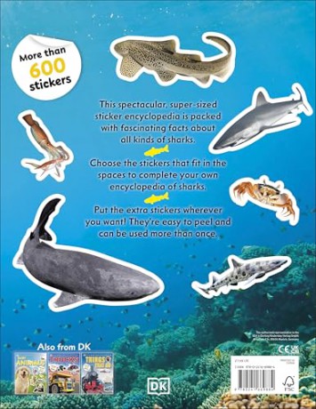 Sticker Encyclopedia Sharks: More Than 600 Stickers - DK [KSIĄŻKA]