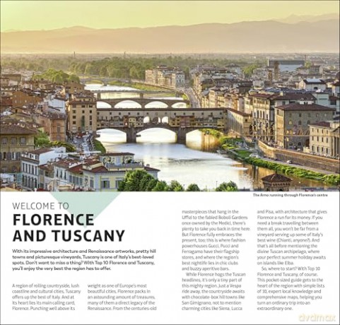 DK Top 10 Florence and Tuscany (Pocket Travel Guide) - DK Travel [KSIĄŻKA]