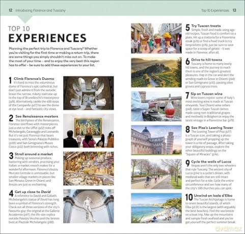 DK Top 10 Florence and Tuscany (Pocket Travel Guide) - DK Travel [KSIĄŻKA]
