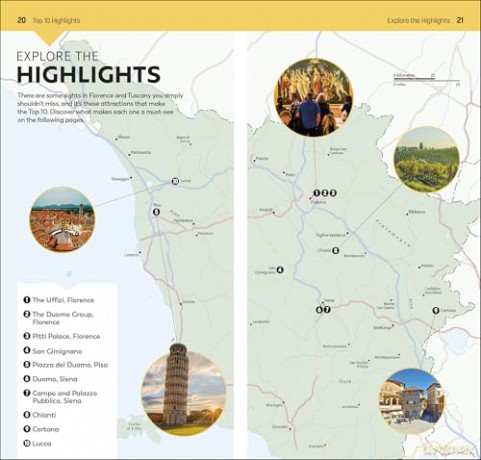 DK Top 10 Florence and Tuscany (Pocket Travel Guide) - DK Travel [KSIĄŻKA]
