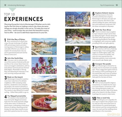 DK Top 10 Montenegro (Pocket Travel Guide) - DK Travel [KSIĄŻKA]