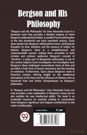 Bergson and His Philosophy - John Alexander Gunn [KSIĄŻKA]