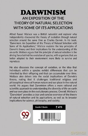 Darwinism an Exposition of the Theory of Natural Selection with Some of its Applications - Alfred Russel Wallace [KSIĄŻKA]