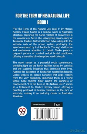 For the Term of His Natural Life Book I (Edition 2023) - Marcus Andrew Hislop Clarke [KSIĄŻKA]