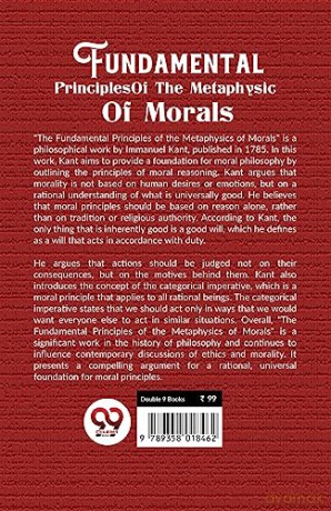 Fundamental Principles of the Metaphysic of Morals - Immanuel Kant [KSIĄŻKA]