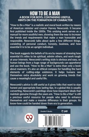 HOW TO BE A MAN:A BOOK FOR BOYS, CONTAINING USEFUL HINTS ON THE FORMATION OF CHARACTER (Edition 2023) - Newcomb Harvey [KSIĄŻKA]