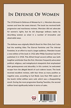 In Defense of Women - H. L. Mencken [KSIĄŻKA]