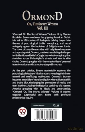 OrmondOr, The Secret Witness Vol. III (Edition 2024) - Charles Brockden Brown [KSIĄŻKA]
