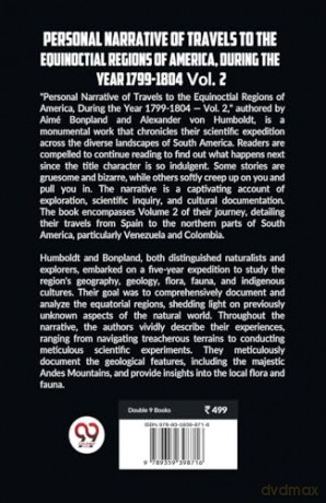 Personal Narrative of Travels to the Equinoctial Regions of America, During the Year 1799-1804 - Aime Bonpland [KSIĄŻKA]