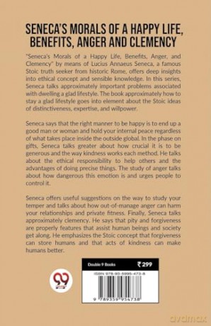 SENECA'S MORALS OF A HAPPY LIFE, BENEFITS, ANGER AND CLEMENCY (Edition 2023) - Lucius Annaeus Seneca [KSIĄŻKA]