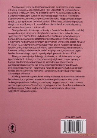 Studia empiryczne nad komunikowaniem politycznym w Polsce - Bogusława Dobek-Ostrowska (red.), Kamila Majdecka (red.) [KSIĄŻKA]