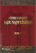 Studia i analizy Sądu Najwyższego. Tom I - Krzysztof Ślebzak (red.) [KSIĄŻKA]