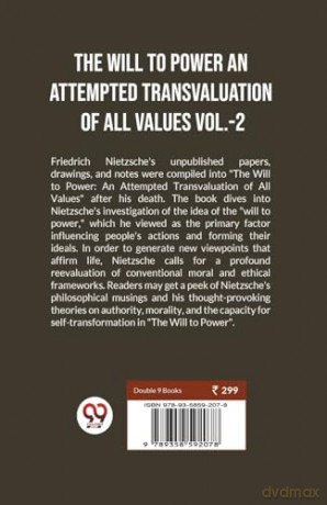 The Will to Power an Attempted Transvaluation of All Values - Friedrich Nietzsche [KSIĄŻKA]