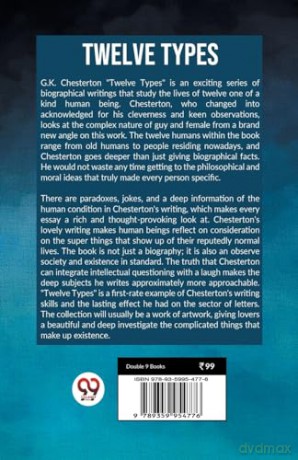 TWELVE TYPES (Edition 2023) - G K Chesterton [KSIĄŻKA]