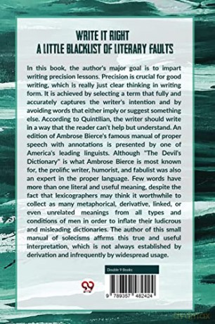 Write it Right: A Little Blacklist of Literary Faults - Ambrose Bierce [KSIĄŻKA]