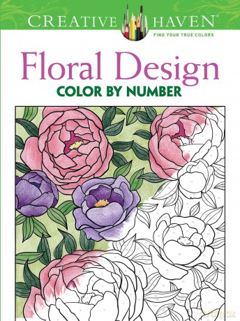 Creative Haven Floral Design Color By Number Coloring Book - Jessica Mazurkiewicz [KSIĄŻKA]