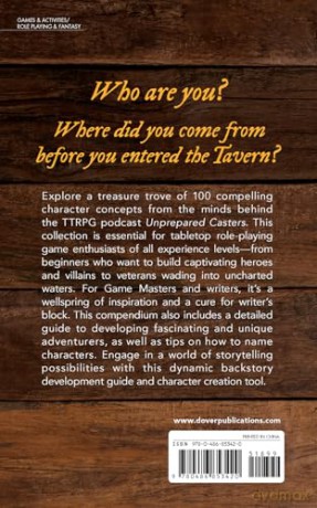 Before the Tavern: 100 Character Concepts for Tabletop Role-Playing Games - Haley Whipjack [KSIĄŻKA]