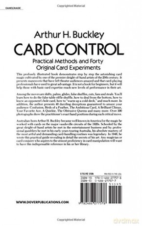 Card Control: Practical Methods and Forty Original Card Experiments - Arthur H. Buckley [KSIĄŻKA]